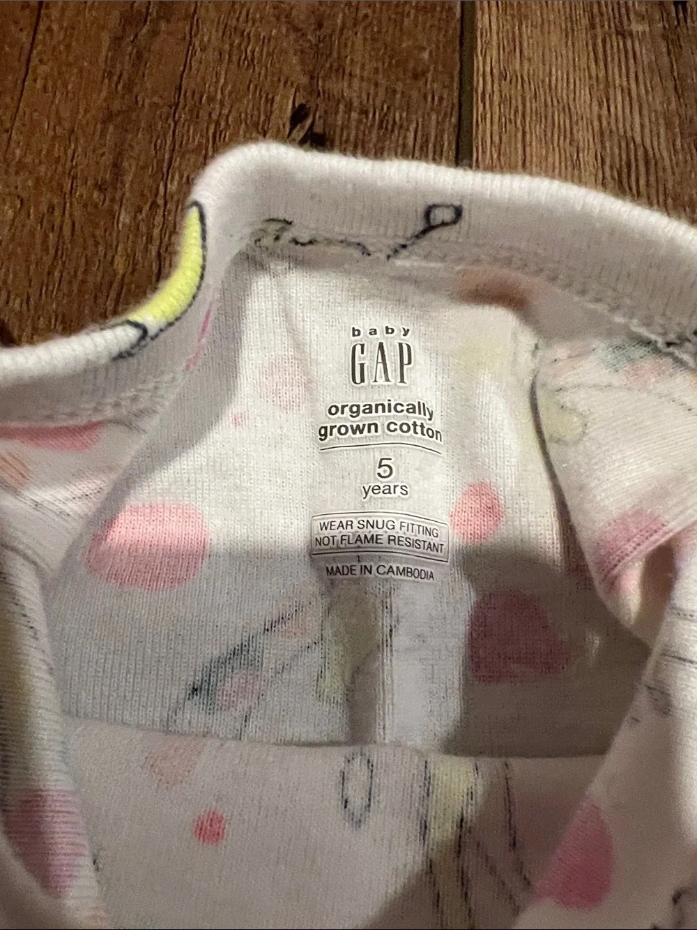 Baby Gap Toddler Girl Giraffe Pajamas, size 5